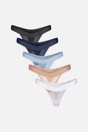 Sieve Thong in Cool (Pack)